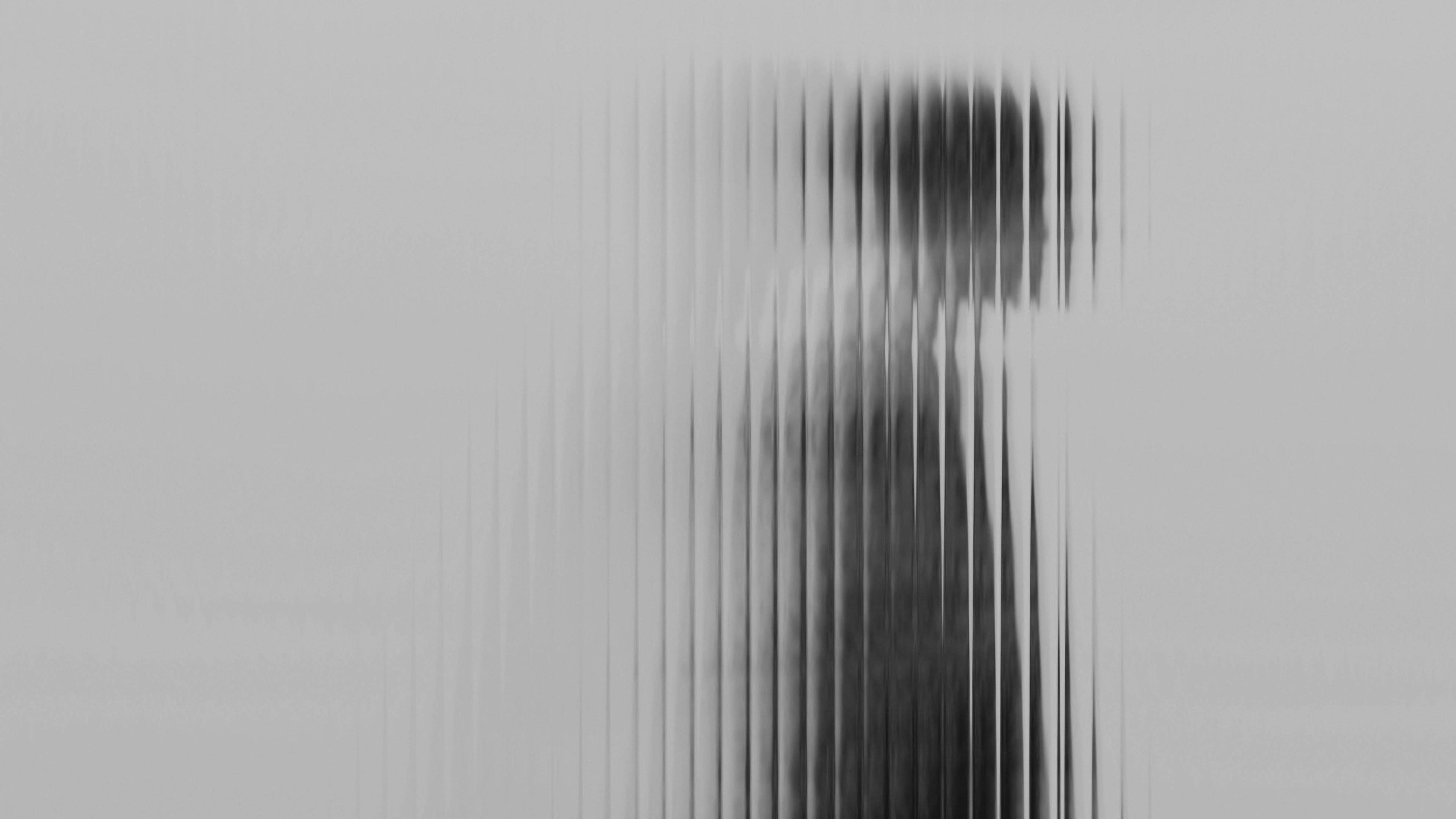person behind glass