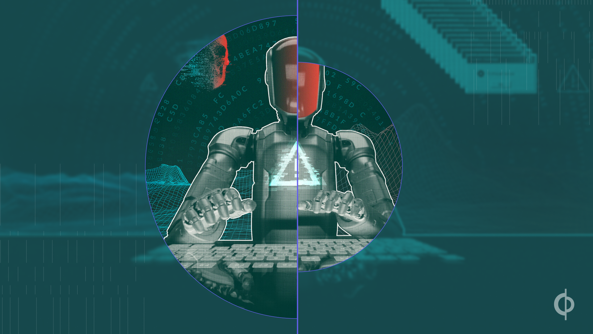 robot typing